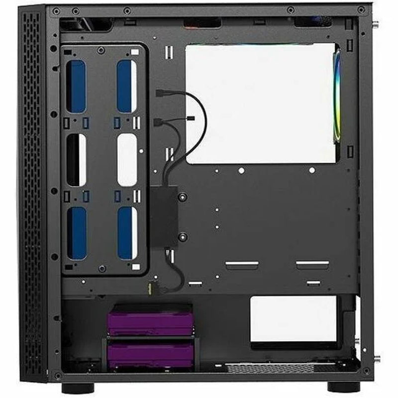 B-Blackwidow-Rgb Black Gaming PC ATX Case with 3 X PWM 120Mm ARGB Fans and Support up to EATX Board